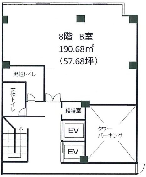 水天宮北辰ビルB 間取り図