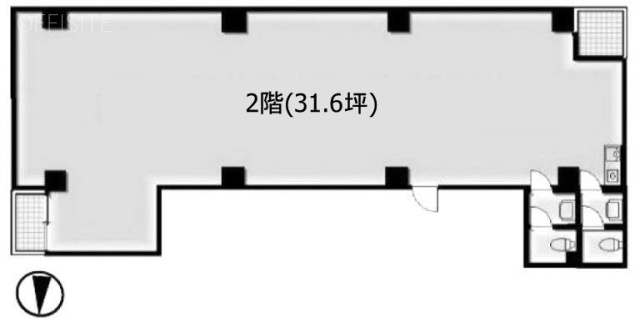 アポロ池袋ビル2F 間取り図