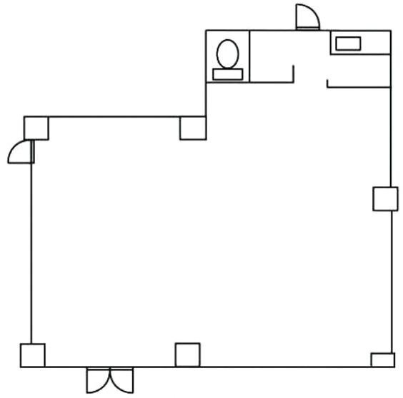 第二ハセガワビル1F 間取り図