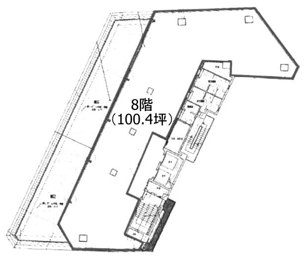 タキイ東京ビル8F 間取り図