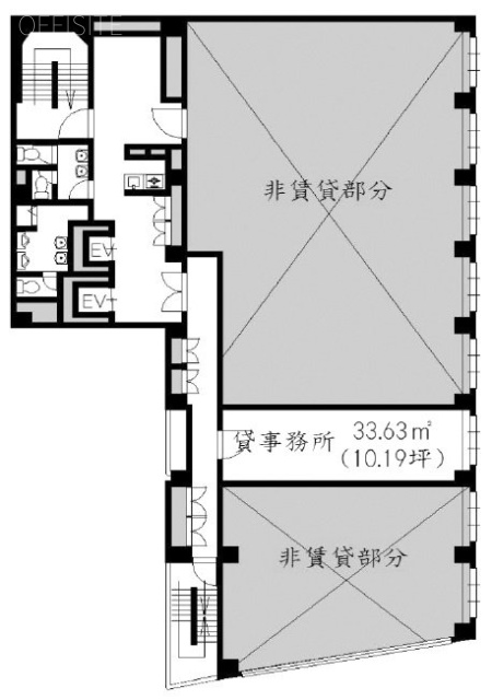 ラパスビル東京労働会館3F 間取り図