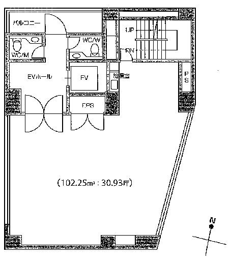 青山NAビル6F 間取り図