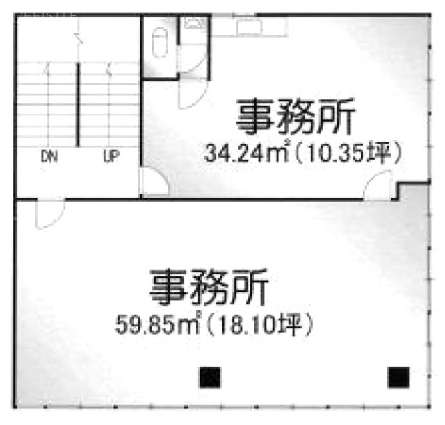 トクエイ化学ビル3F 間取り図