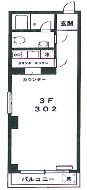 サンライト大森302 間取り図