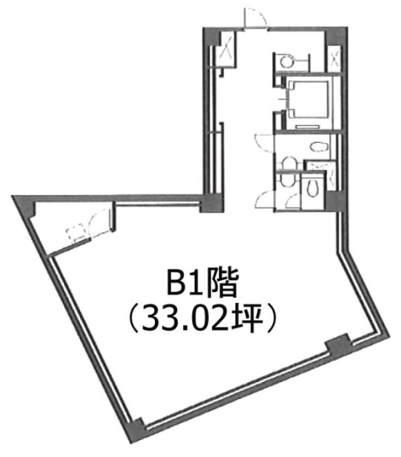 翔和神田ビルⅡB1F 間取り図