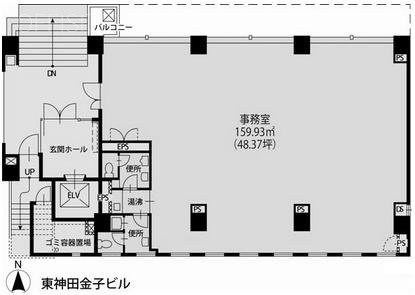 D’sVARIE東神田ビル2F 間取り図