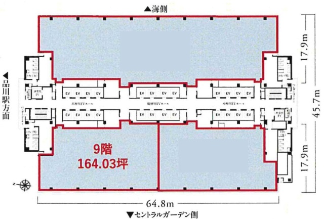 品川インターシティB棟北西 間取り図