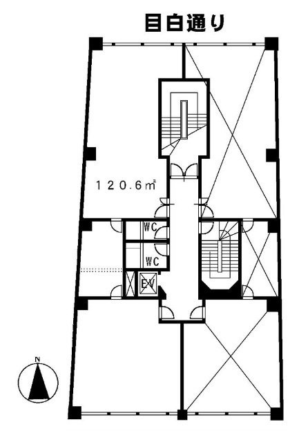 目白ハイビル西 間取り図