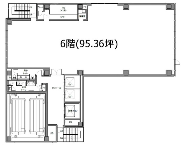 池袋デュープレックスビズ6F 間取り図