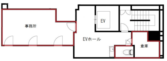 ユニカムビル2F 間取り図