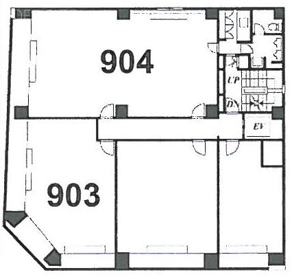 KN日本橋ビル903 間取り図