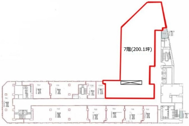 新橋駅前ビル1号館7F 間取り図