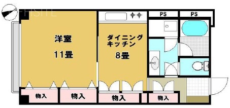 ヴィラ赤坂314 間取り図
