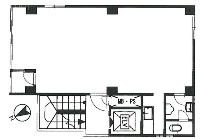 柏木片桐屋ビル3F 間取り図
