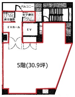 青山NAビル5F 間取り図