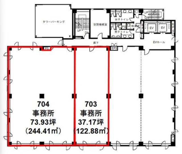 TPR厚木ビル703 間取り図