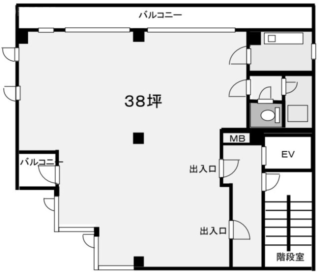 ランセス原宿ビル3F 間取り図