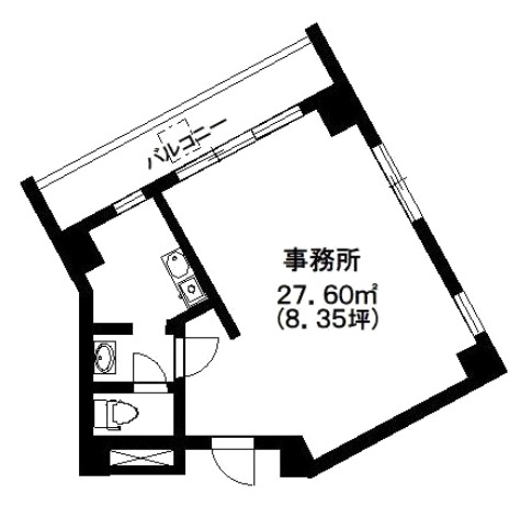 こうげつビル401 間取り図