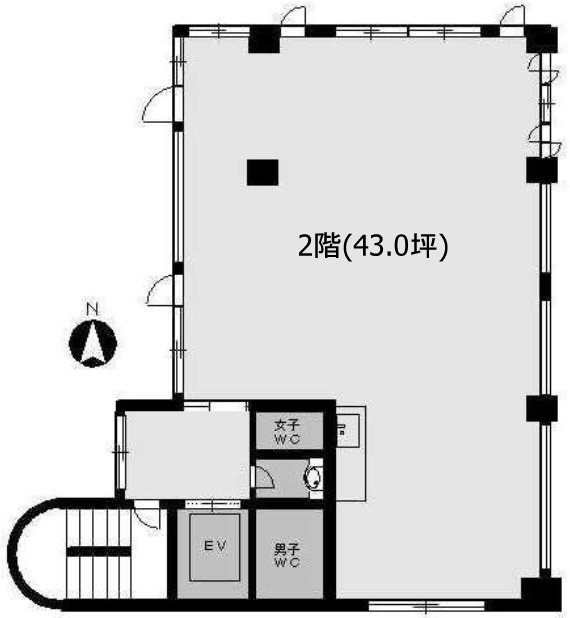 富士ビル2F 間取り図