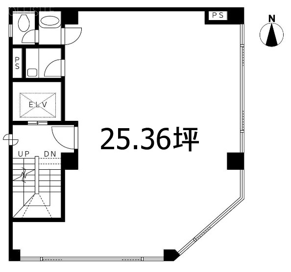 交楽堂ビル3F 間取り図