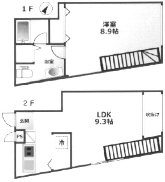 88.SANGENJAYA203 間取り図