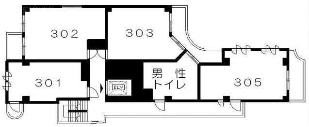 インペリアル六本木2号館305 間取り図
