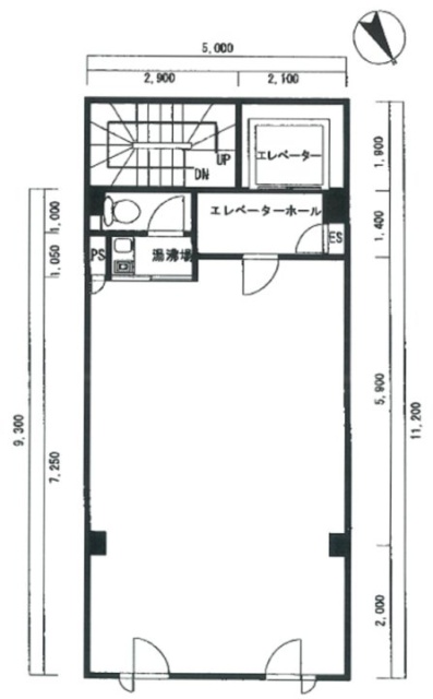 ハラダビル3F 間取り図