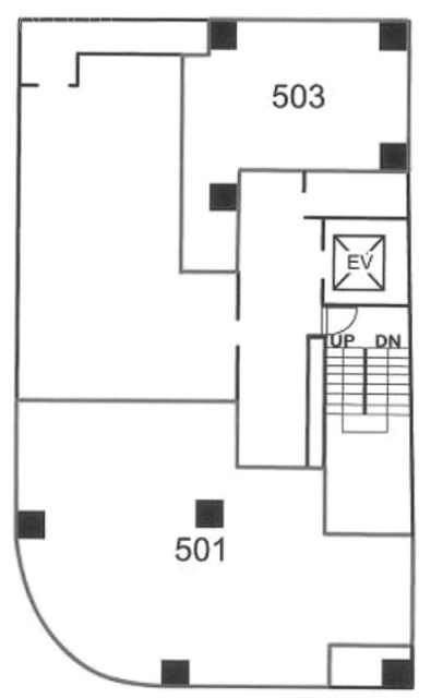 横浜エクセレントⅩⅡビル501・503 間取り図
