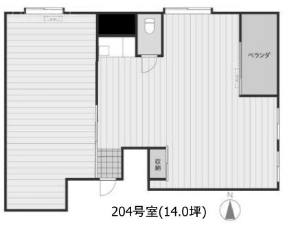 ホワイトヒル渋谷204 間取り図