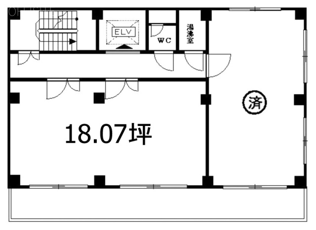 宝ビルB 間取り図