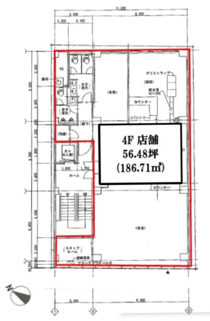 都ビル4F 間取り図