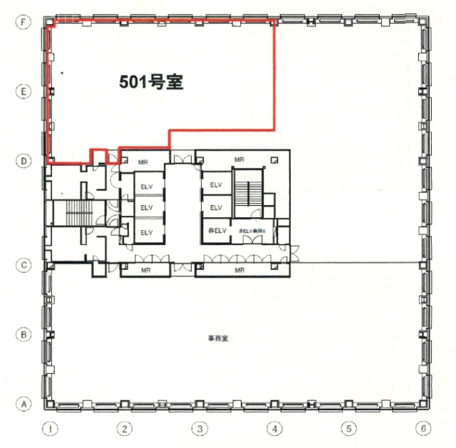 MFPR六本木麻布台ビル501 間取り図