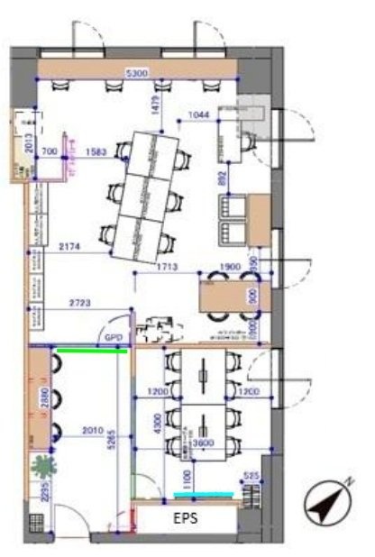 パシフィックマークス月島ビル6F 間取り図