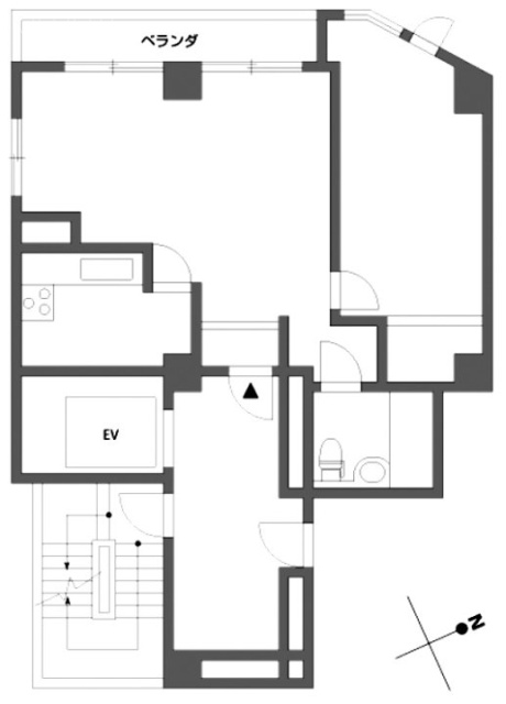 サントロペ南青山601 間取り図