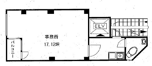 五反田パークサイドビル6F 間取り図