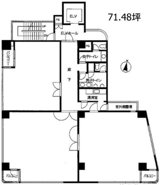 リーラ乃木坂7F 間取り図