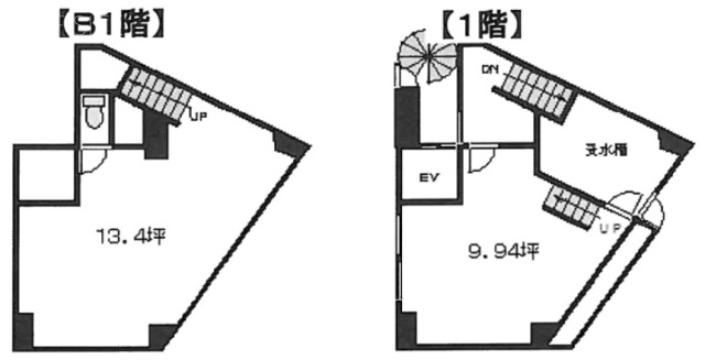 クインテット東池袋ビルB1-1F 間取り図