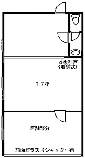 多摩川パレスビル1F 間取り図