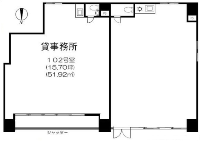 第7江波戸ビル102 間取り図