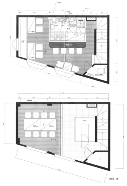 神保町1丁目店舗ビル1F～2F 間取り図