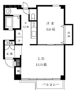 ISOフラットビル202 間取り図