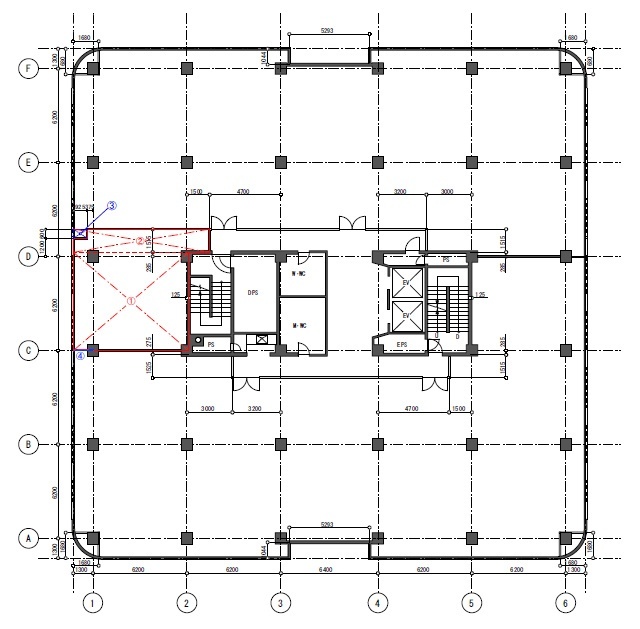 新都市センタービル702 間取り図