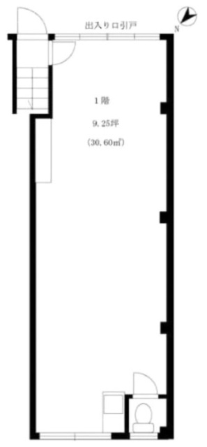矢ヶ崎ビル1F 間取り図