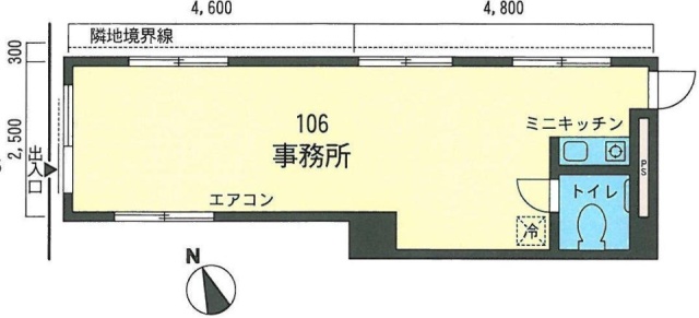 パレス北参道106 間取り図