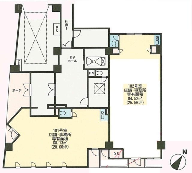 ロイヤルコート目黒101 間取り図