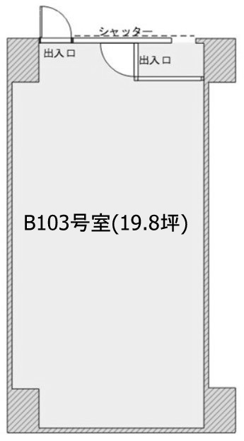 ライオンズプラザ町屋B103 間取り図