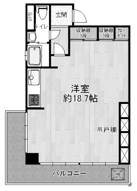 赤坂パレスマンション313 間取り図