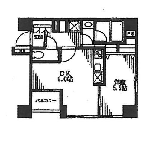 グレンパーク赤坂ビル601 間取り図