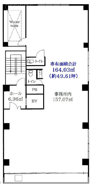 タクエー横浜西口第6ビル2F 間取り図
