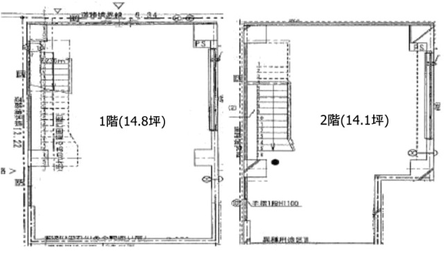 Kukai Teracce 目黒通り1F～2F 間取り図